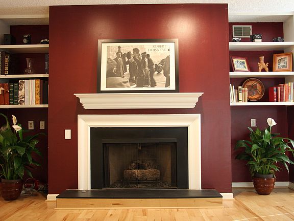 Fireplace with built-ins