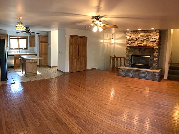 Open concept living room and kitchen