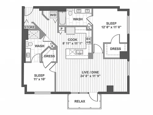 Floor plan C500