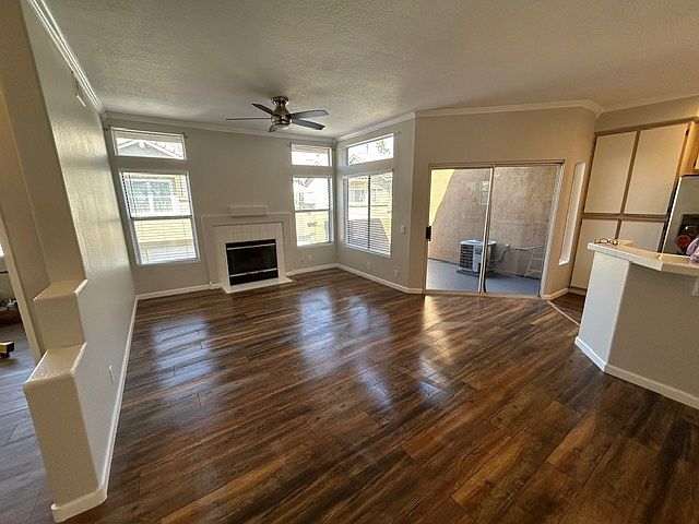 Open concept living space - front room, dining room and kitchen with lots of natural light.