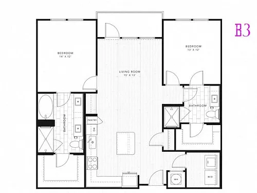 Floor plan B3