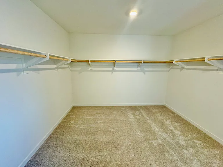 Walk in master closet