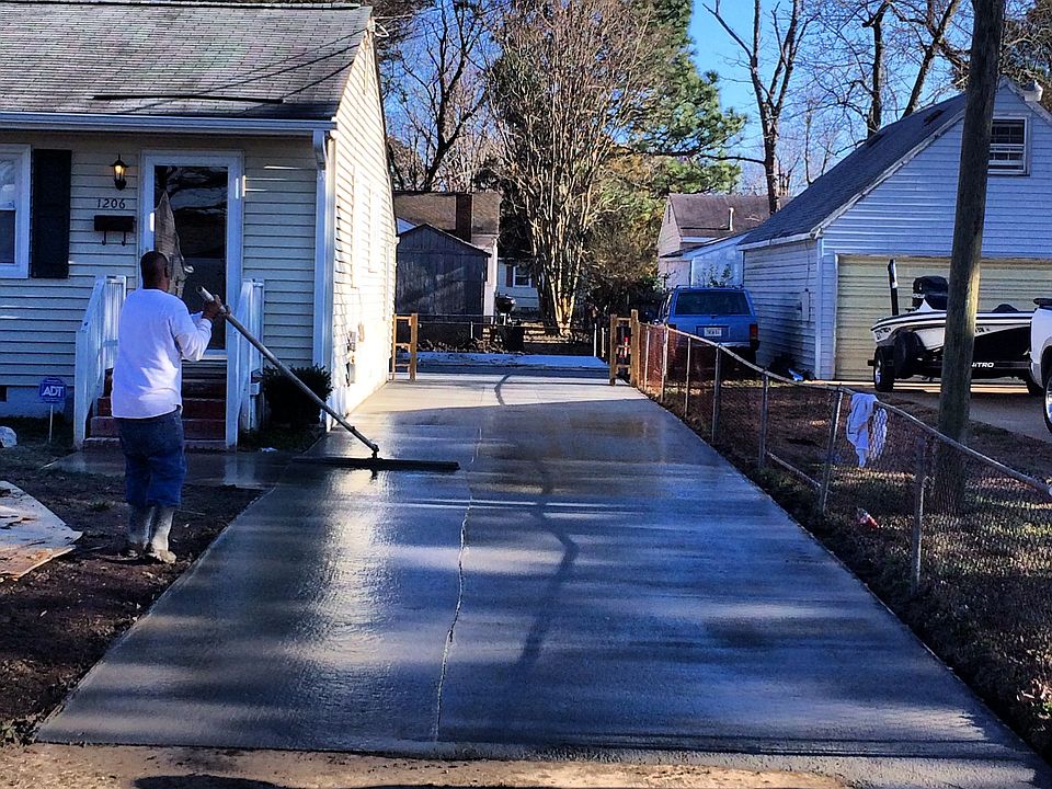 Before garage construction