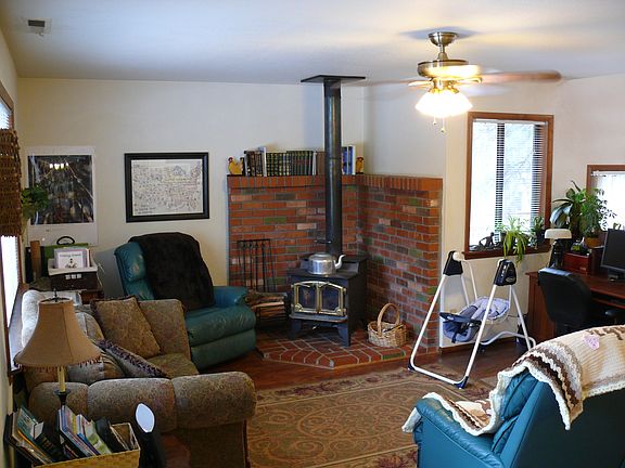 Family Room w/ Cozy Wood Burning Stove