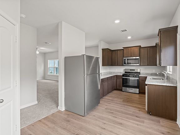 The kitchen of the Piper has energy-efficient appliances.