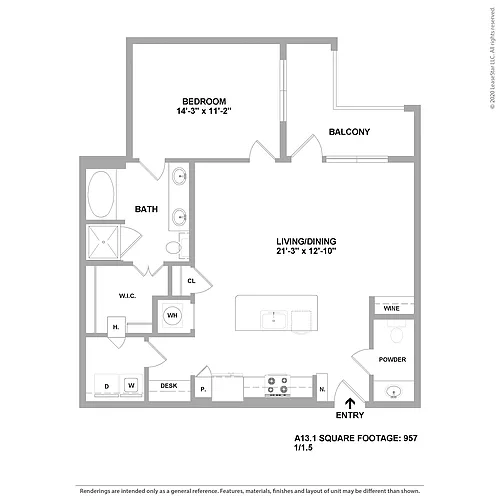 Floor plan A14