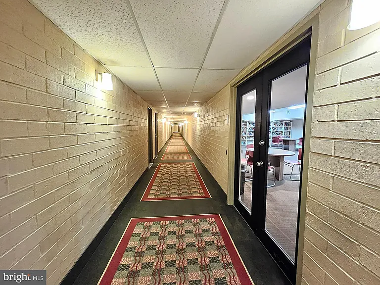 Woodlake Towers Library hallway
