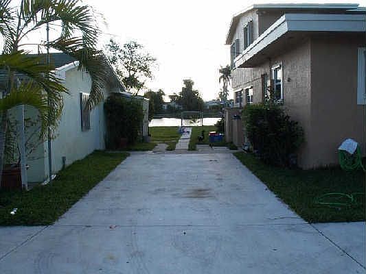 Part of the Cement Driveway