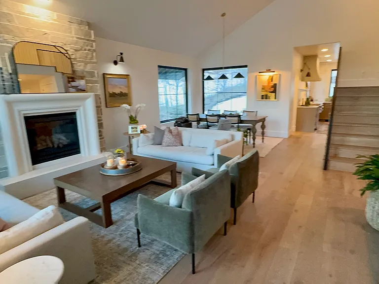 Entry and front living room