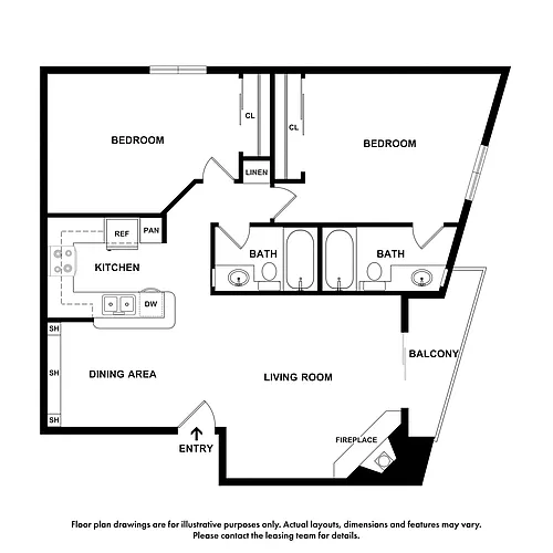 Floor plan 2X2 A