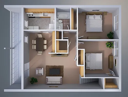 Floor plan Two-Bedroom Apartment