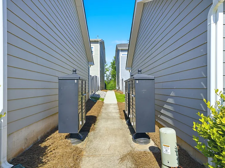 Mailboxes next to unit