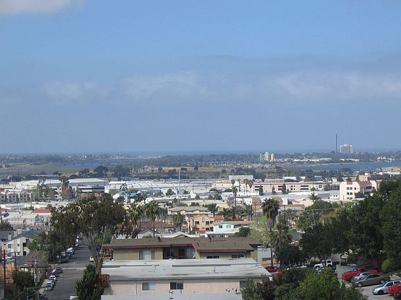 view of misson bay, ocean and sea world