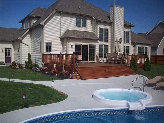 Gas heated salt pool and spa