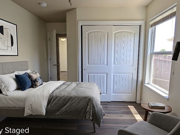 Virtually staged 12x10 bedroom