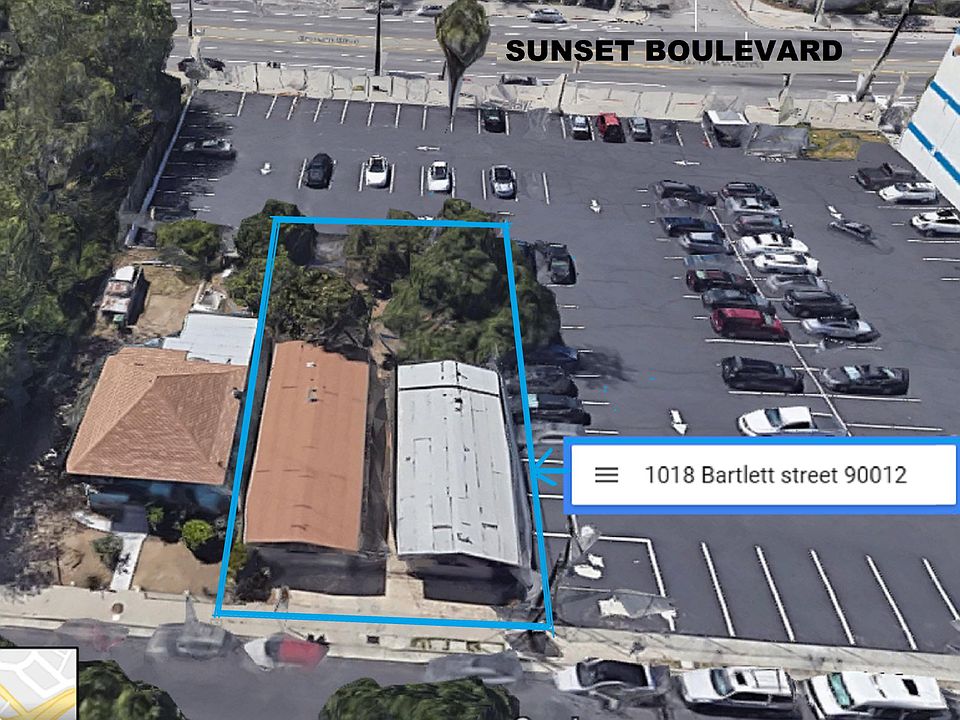 Approximate area of property surrounded in blue.