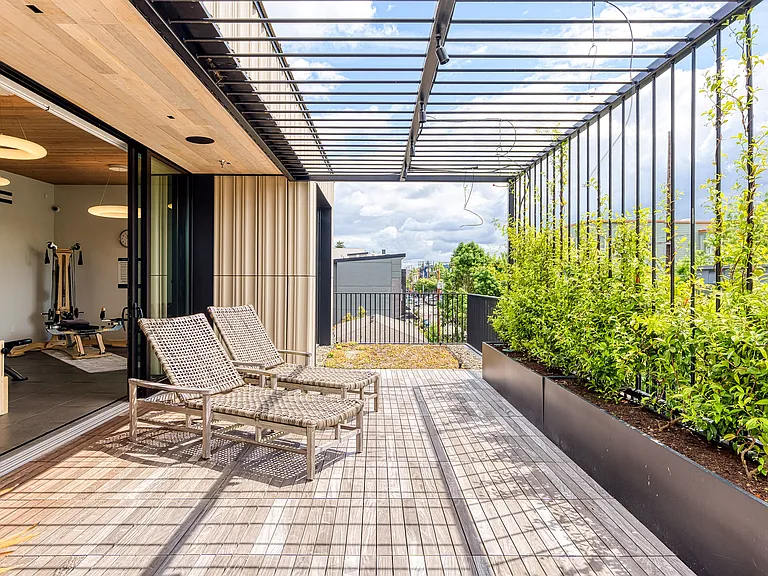 Terrace off of fitness center