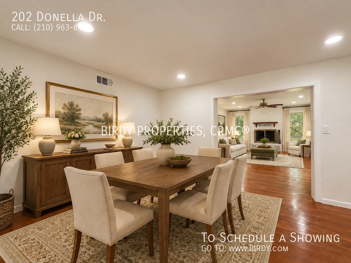 "Charming 3-Bed Oasis with Granite Touches & Cozy Fireplace in Hollywood Park!" — Photo 4