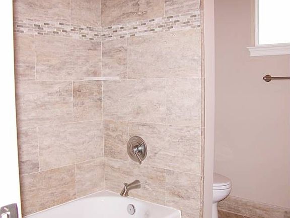 Travertine and Glass Tile