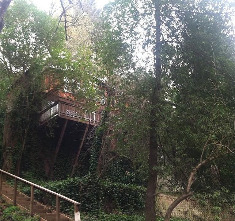 Back view of the home