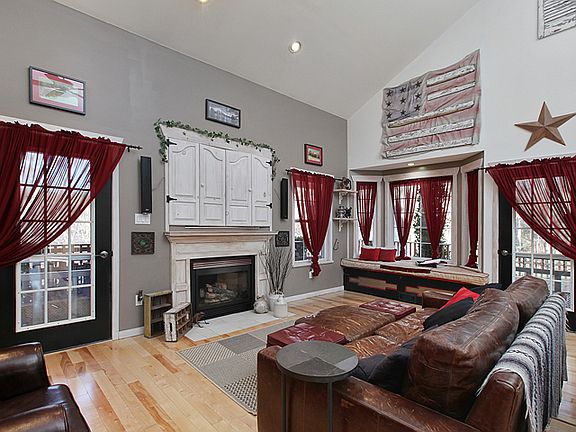 Greatroom has 18 ft ceilings