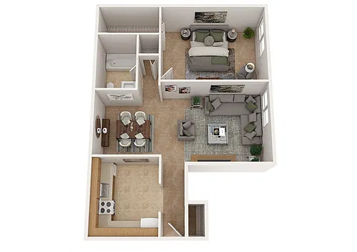 Floor plan One Bedroom