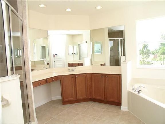 Master Bath with Large Bathtub and separate Shower. 
