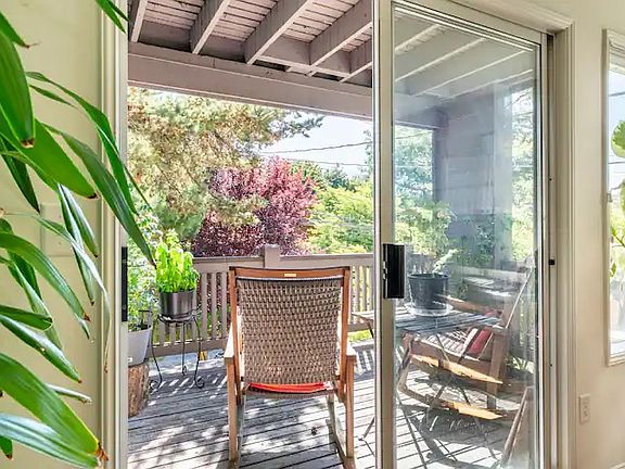 Walk out on beautiful days to enjoy a shaded view of the incredible trees on the street