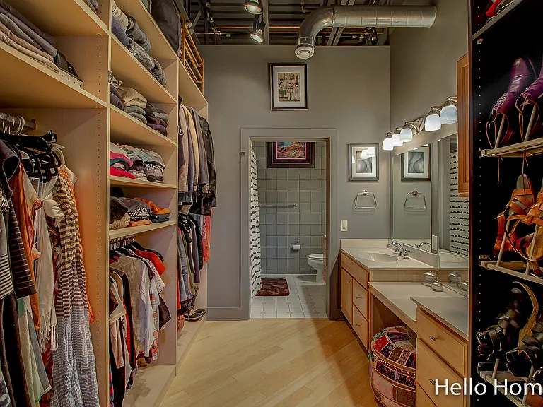 Primary closet