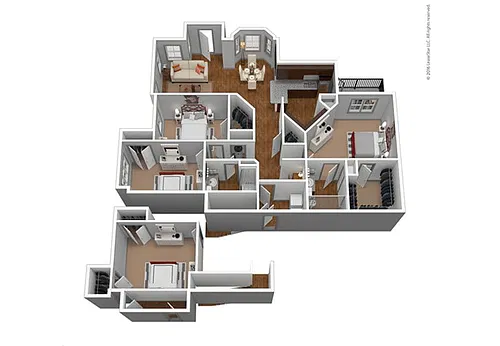 Floor plan C1G - Attached Garage Included