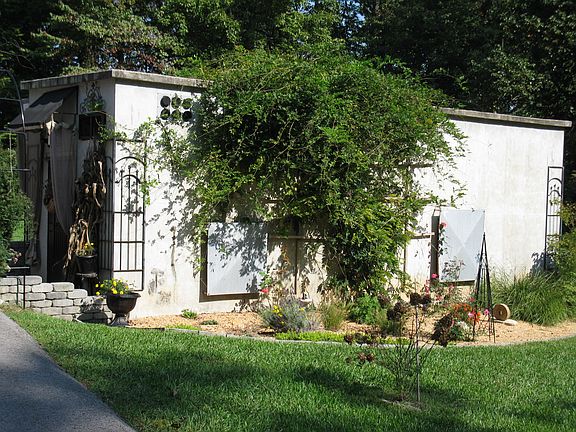 concrete landscaping/storage