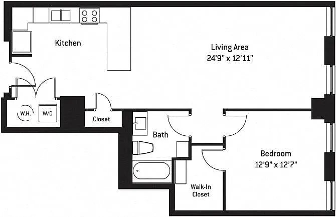 Floor plan 1H