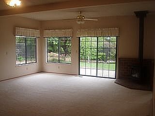 Spacious Family Room w/ gas burning fireplace