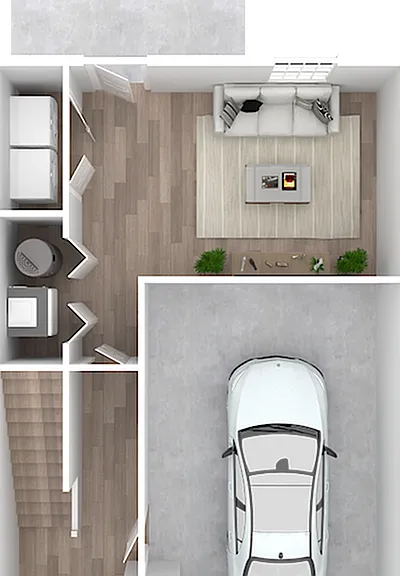 Explore the sleek design of this contemporary apartment featuring convenient access and a stylish living area. Explore the sleek design of this contemporary apartment featuring convenient access and a stylish living area.