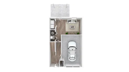 Floor plan 4 Bedroom Townhome 2.5 Bath Interior