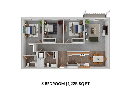 Floor plan 3 Bedroom