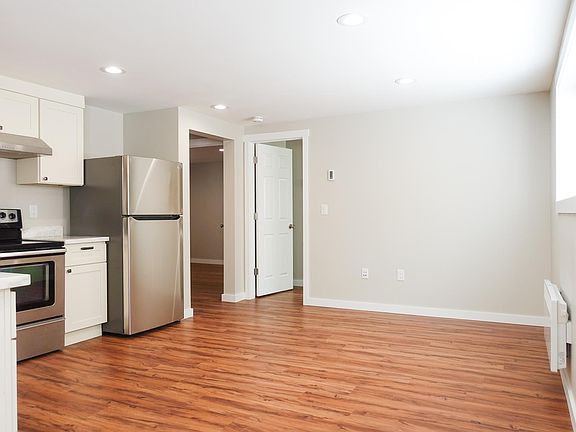 Kitchen and living space.