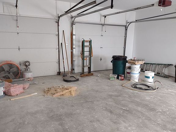 2-car finished garage