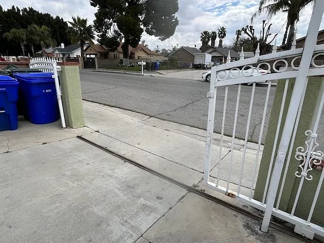 Front Property driveway gate provides initial layer of security