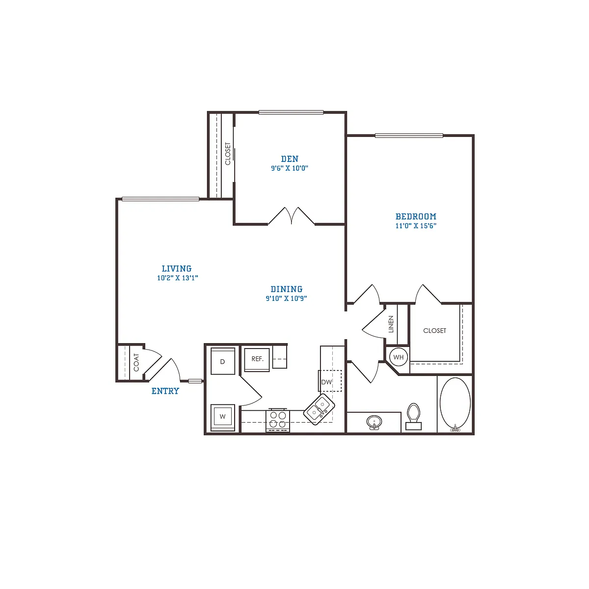 Floor plan B1 Renovated