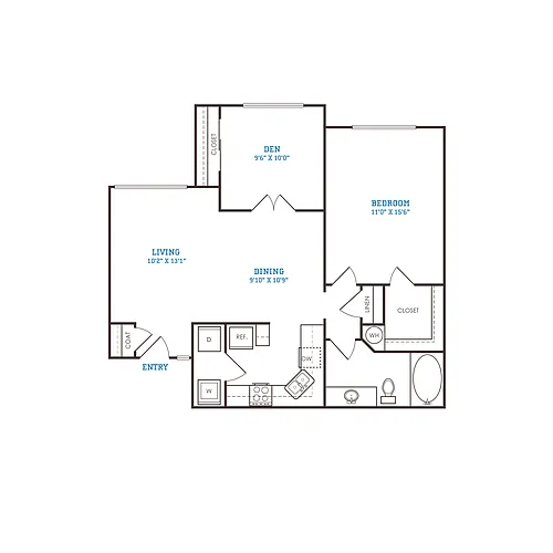 Floor plan B1 Partial Renovated