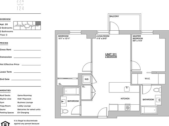 2nd image of 224 W 124th St #1000