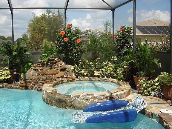 Pool, Waterfall, Spa 