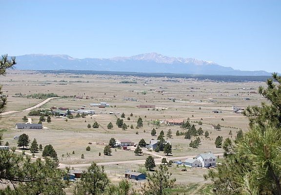 View from top of hill