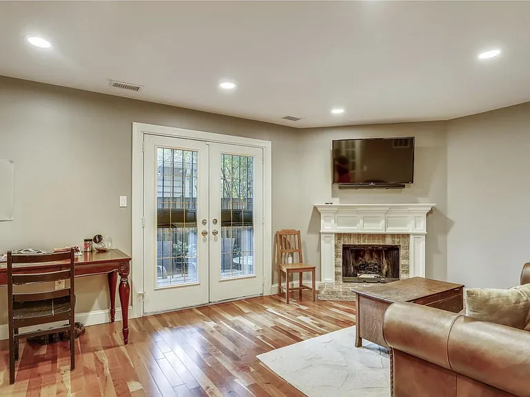 Lower level with door to patio