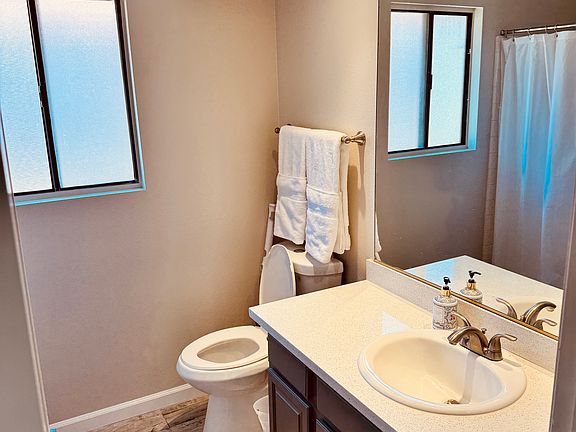Photo of bathroom with shower/tub.