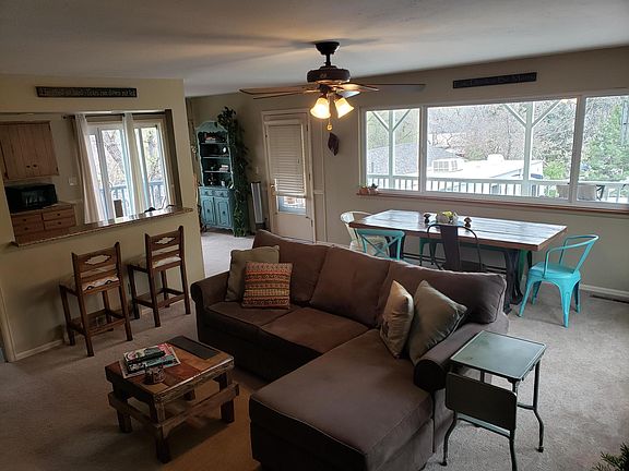 Open floor plan. Enough space to also include your work-from-home office if needed. Lots of windows for natural light. Walk out porch right off kitchen / dining area.