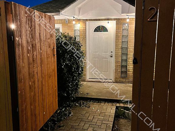 Secured gate from secondary entrance