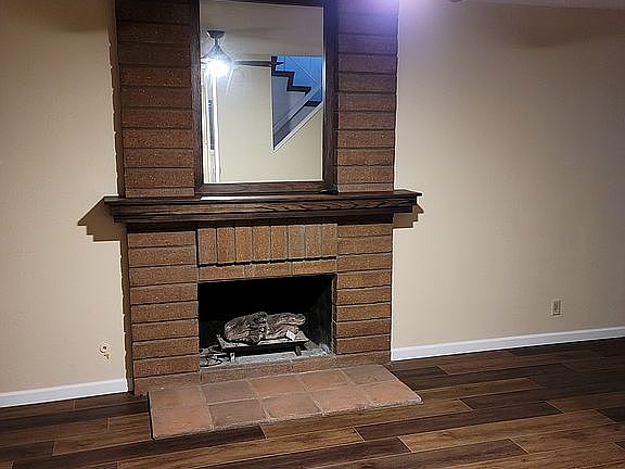 Beautiful gas fireplace 
