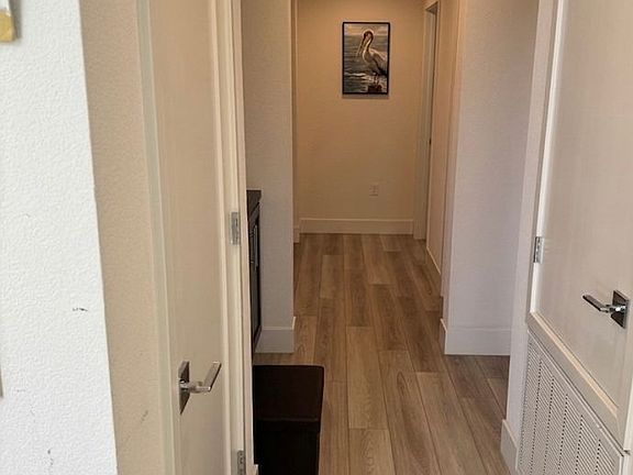 Walk way to master bed, 2nd bed and laundry